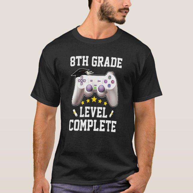 Camiseta Nível do 8º ano completo no último dia do curso (Frente)