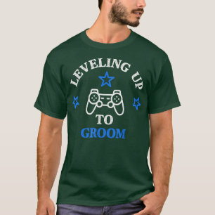 Camiseta Nível do Homem Elevado a Noivo - Promovido a Noivo