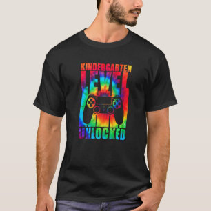 Camiseta Nível Do Jardim De Infância Desbloqueado Tie Dye D