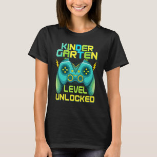Camiseta Nível Do Jardim De Infância Desbloqueou O Jogador