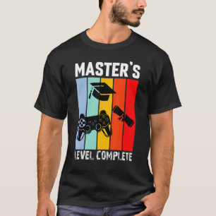 Camiseta Nível do Mestre Concluído Ação de Rolagem da Cinto