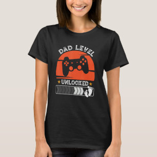 Camiseta Nível Do pai Desbloqueado 2023 Gamer Em Breve