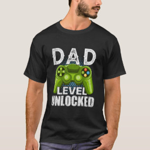 Camiseta Nível Do pai Desbloqueado A Gravidez Do Novo papai