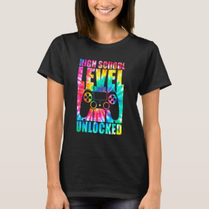 Camiseta Nível Do segundo grau Desbloqueado Coluna De Volta