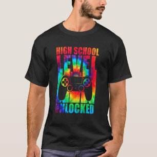 Camiseta Nível Do segundo grau Desbloqueado Coluna De Volta