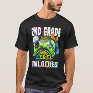 Camiseta Nível do segundo Jogo Desbloqueado No Nível Do seg