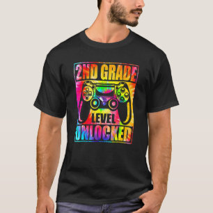 Camiseta Nível do segundo Nível do Vídeo Desbloqueado Colun
