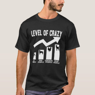 Camiseta nível engraçado de T Shirt de galinha e cabra
