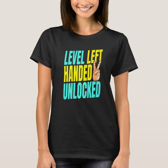 Camiseta Nível Esquerdo Desbloqueado Para A Esquerda (Frente)