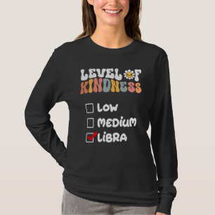 Camiseta Nível Fofo de Gentileza Signo de Libra Flor de Mar