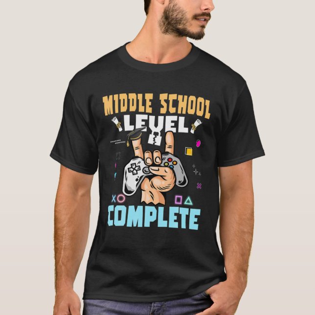 Camiseta Nível Médio do Ensino Completo de Graduação Clas (Frente)