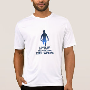 Camiseta Nível para cima - Equipe de potência atlética para