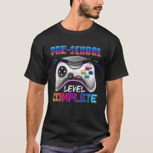 Camiseta Nível Pré-Escolar Concluído Feliz Dia Passado da E