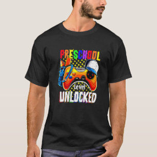 Camiseta Nível Pré-Escolar Desbloqueado De Volta À Escola