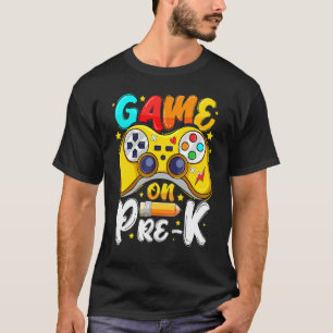 Camiseta Nível Pré-K Destrancado Jogo Ativado Pré-K Volta à
