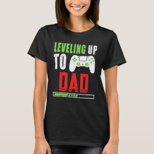 Camiseta Nivelamento Até Ao Pai Anúncio De Gravidez Do Joga