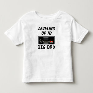 Camiseta Nivelamento até o irmão grande do jogo de vídeo