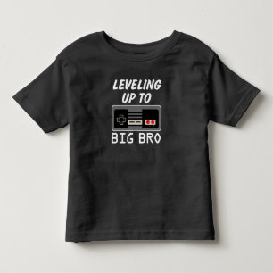 Camiseta Nivelamento até o irmão grande do jogo de vídeo