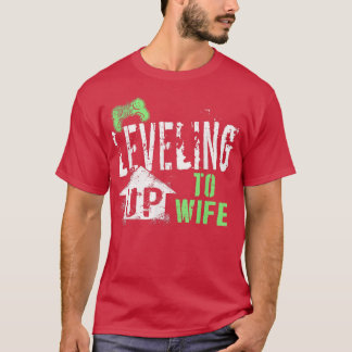 Camiseta Nivelando Até A Esposa 2022 Jogo De Vídeo Engraçad