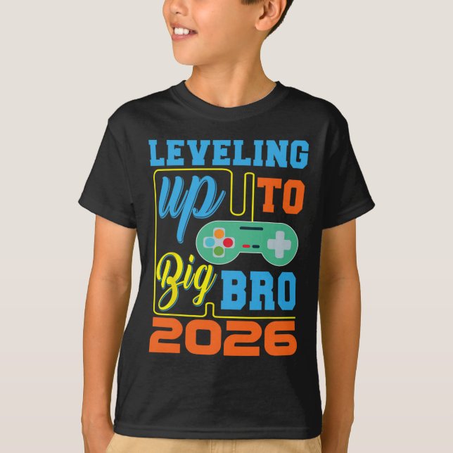 Camiseta Nivelando Até A Gravidez R Do Jogo De Vídeo Big Br (Frente)