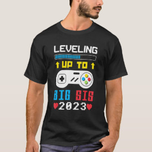 Camiseta Nivelando Até O Big Sis 2023 Gamer Sister 2023