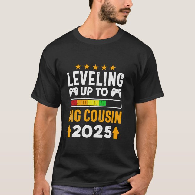 Camiseta Nivelando até Primo 2025 Eu vou ser um grande C (Frente)