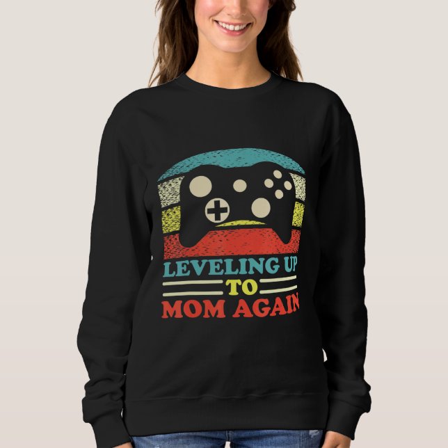 Camiseta Nivelando Para A Mãe Novamente Anúncio De Gravidez (Frente)