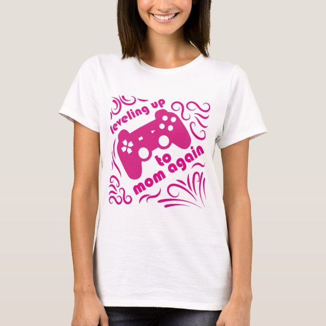Camiseta Nivelando Para A Mãe Novamente Rosa Gamador (Frente)