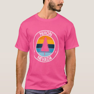 Camiseta Nixon Nevada NV USA City Pride Retro Sunset