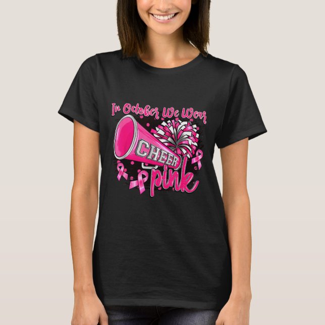 Camiseta Nk Out Football Cheer For The Breast Cancer Awaren (Frente)