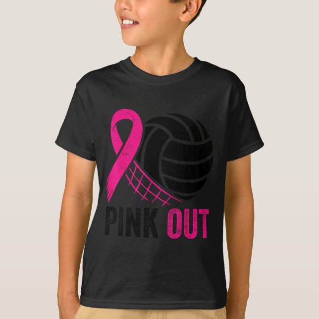 Camiseta Nk Out Volleyball Breast Cancer Awareness Nk Ribbo (Frente)