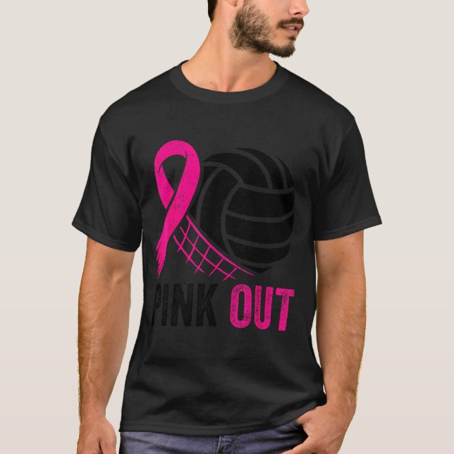Camiseta Nk Out Volleyball Breast Cancer Awareness Nk Ribbo (Frente)