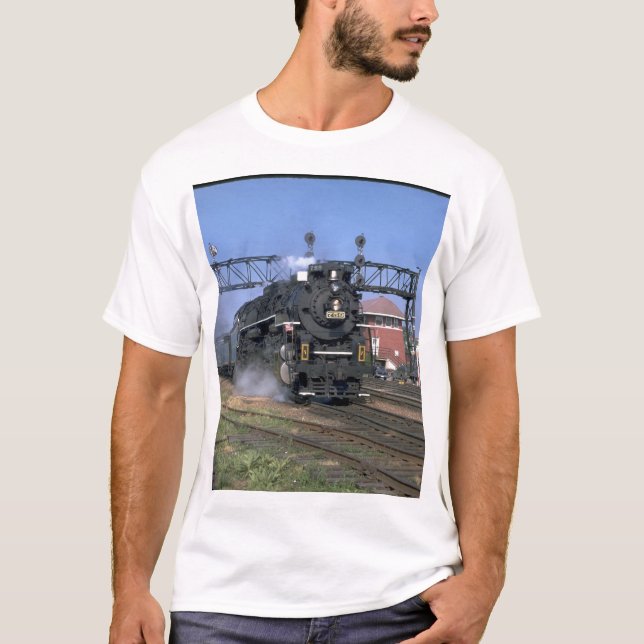 Camiseta NKP 2-8-4 Berkshire #759 com "_Trains (Frente)