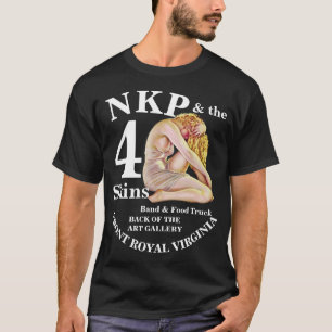 Camiseta NKP 4 Skins Band Food Truck FRONT ROYAL Virgínia