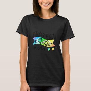 Camiseta Nn Proteger Crianças Neurodivergentes Autismo Arco