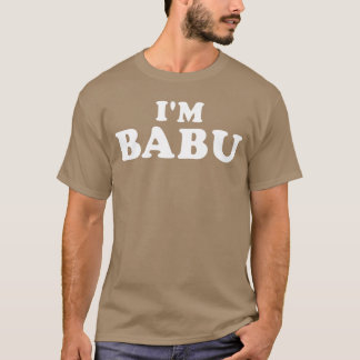 Camiseta No Babu Meu Nome É Babu Eu sou Babu gif Personaliz