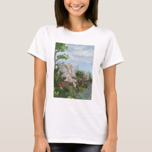 Camiseta No Bordo das Águas - Fadas e Flores pela Água