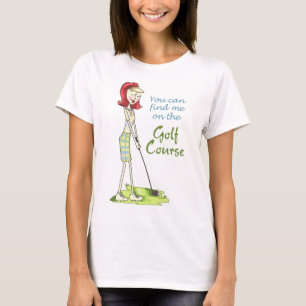 Camiseta No campo de golfe
