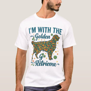 Camiseta No cão Golden Retriever Halloween Abóboras Folhas_