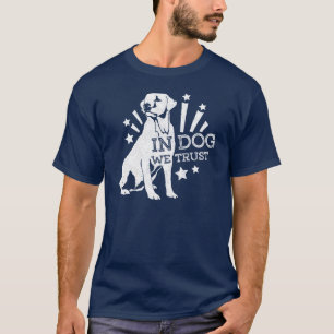 Camiseta No cão nós confiamos o gráfico