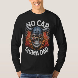 Camiseta No Cap Sigma Dad Viking Skull para Pais
