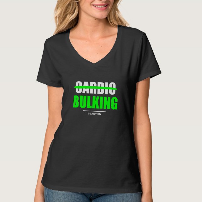 Camiseta No Cardio Bulking Gym Fitness Workout Bodybuilding (Frente)