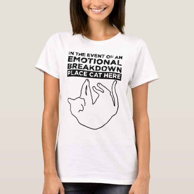 Camiseta No caso de uma discriminação EMOCIONAL (Frente)