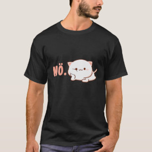 Camiseta Nö Cat Funny Ironic Sarcasm Dizendo