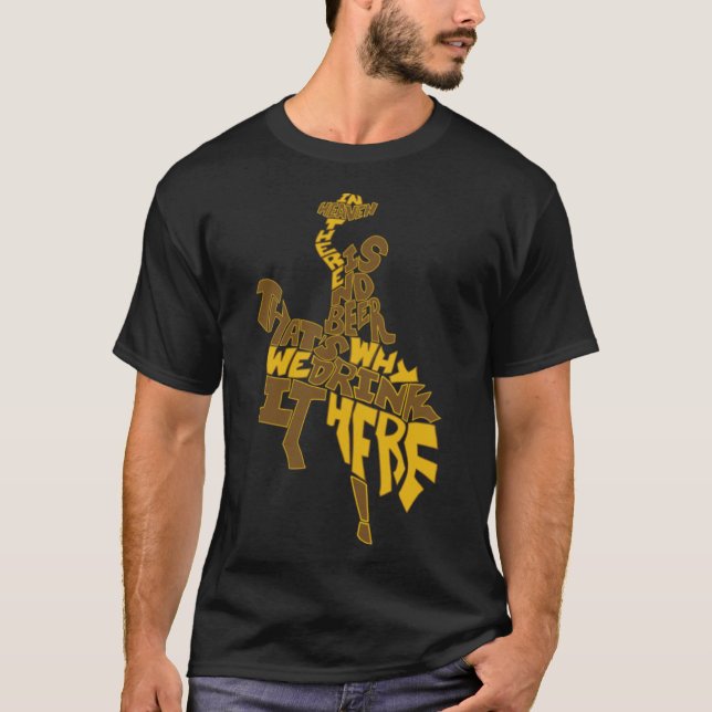Camiseta No Céu Não Há Cerveja (Frente)