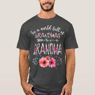Camiseta No Cheio Mundial De Avós, Seja Uma Vovó Sunflower