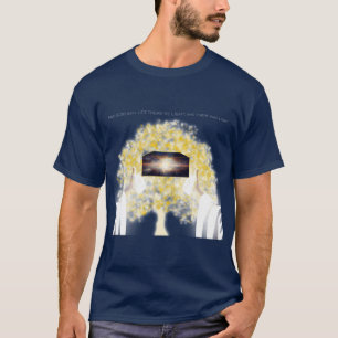 Camiseta No começo DEUS disse que deveria haver luz
