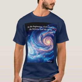 Camiseta No começo, Deus e Criação Verso