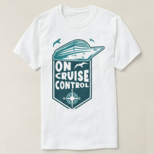 Camiseta No Controle de Cruzeiro Gráfico Engraçado