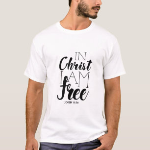 Camiseta No Cristo eu sou escritura livre promete liberdade